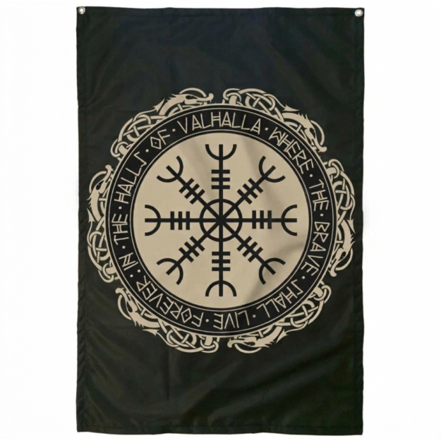Helm of Awe Printed Flag