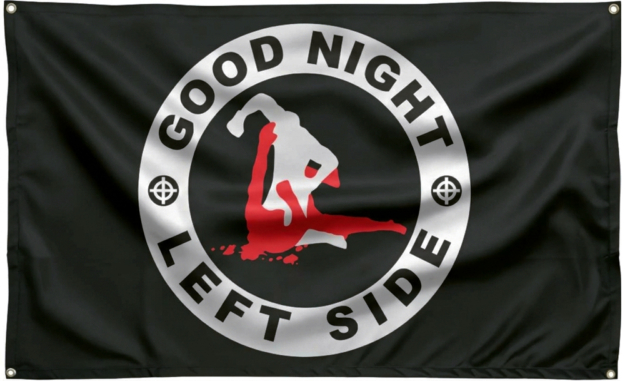 Good Night Left Side Printed Flag