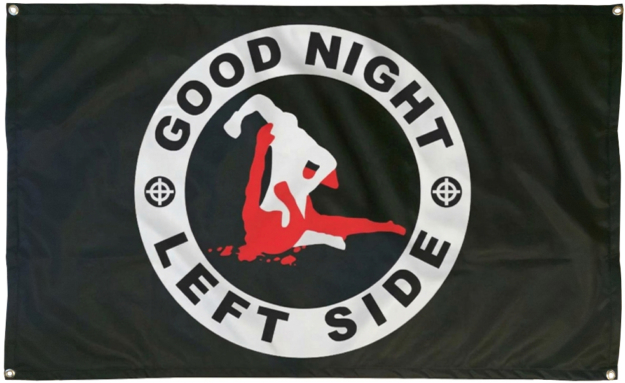 Good Night Left Side Printed Flag