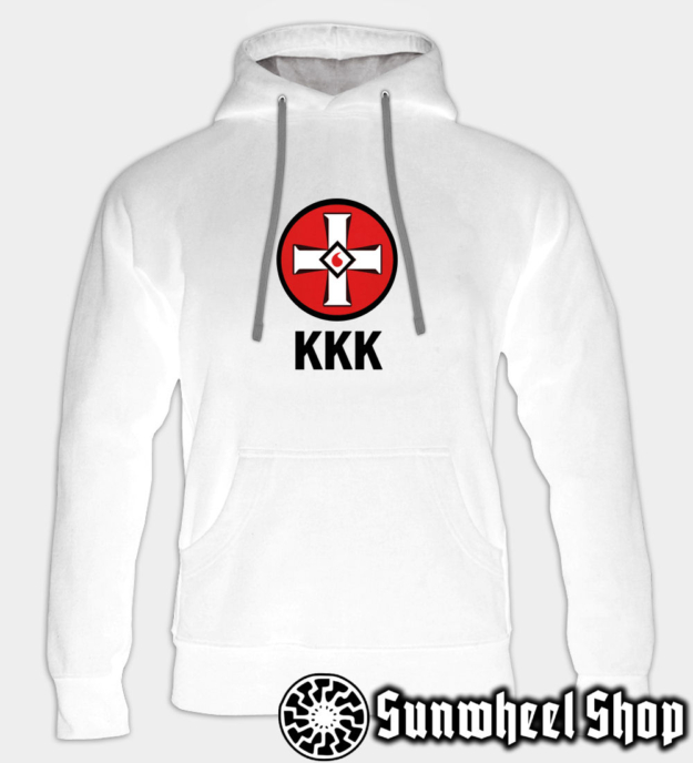 Blood Drop Cross Embroidered Hoodie