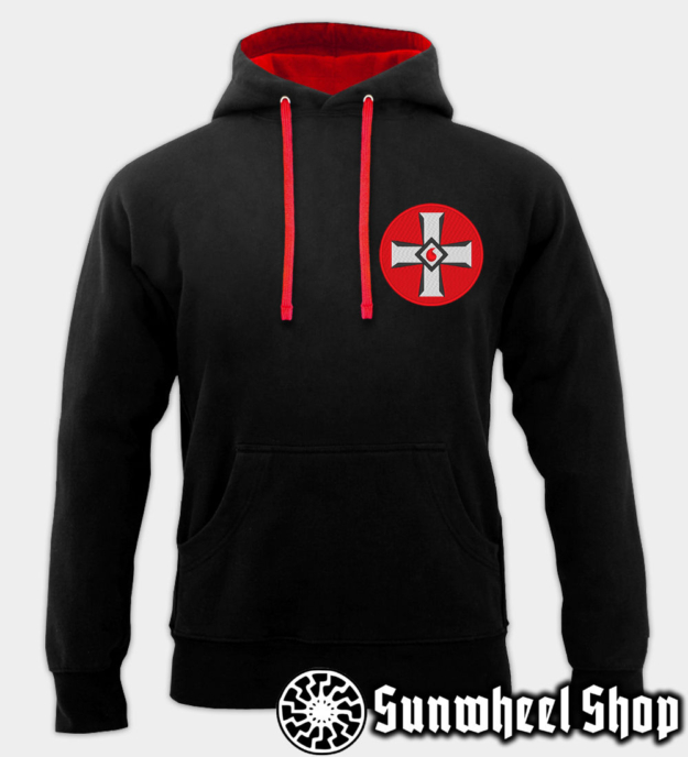 Blood Drop Cross Embroidered Hoodie