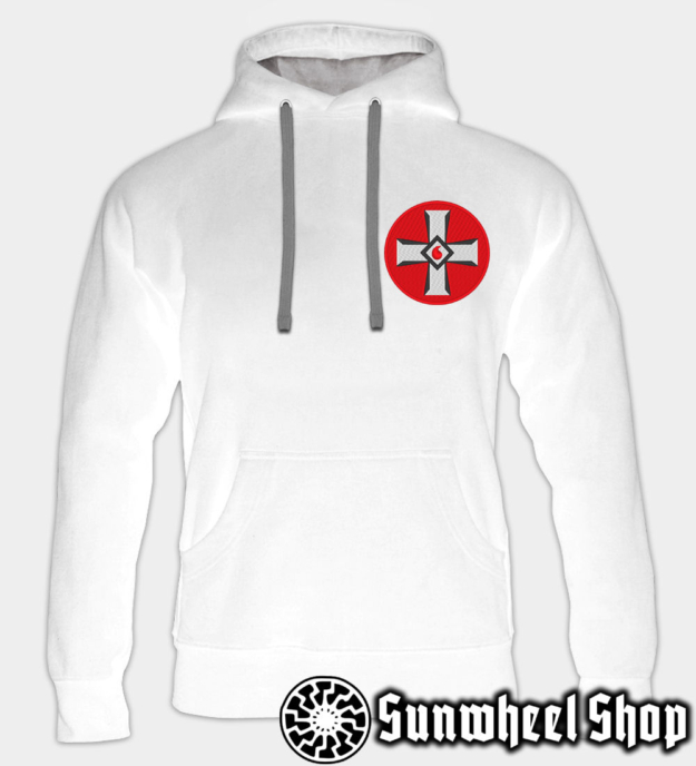 Blood Drop Cross Embroidered Hoodie