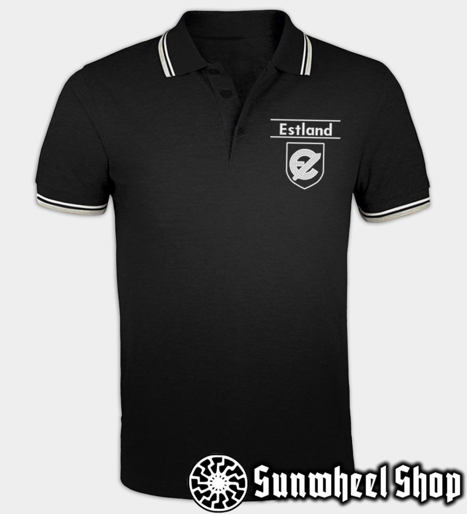 Division Estland Embroidered Polo Shirt Sunwheel Shop