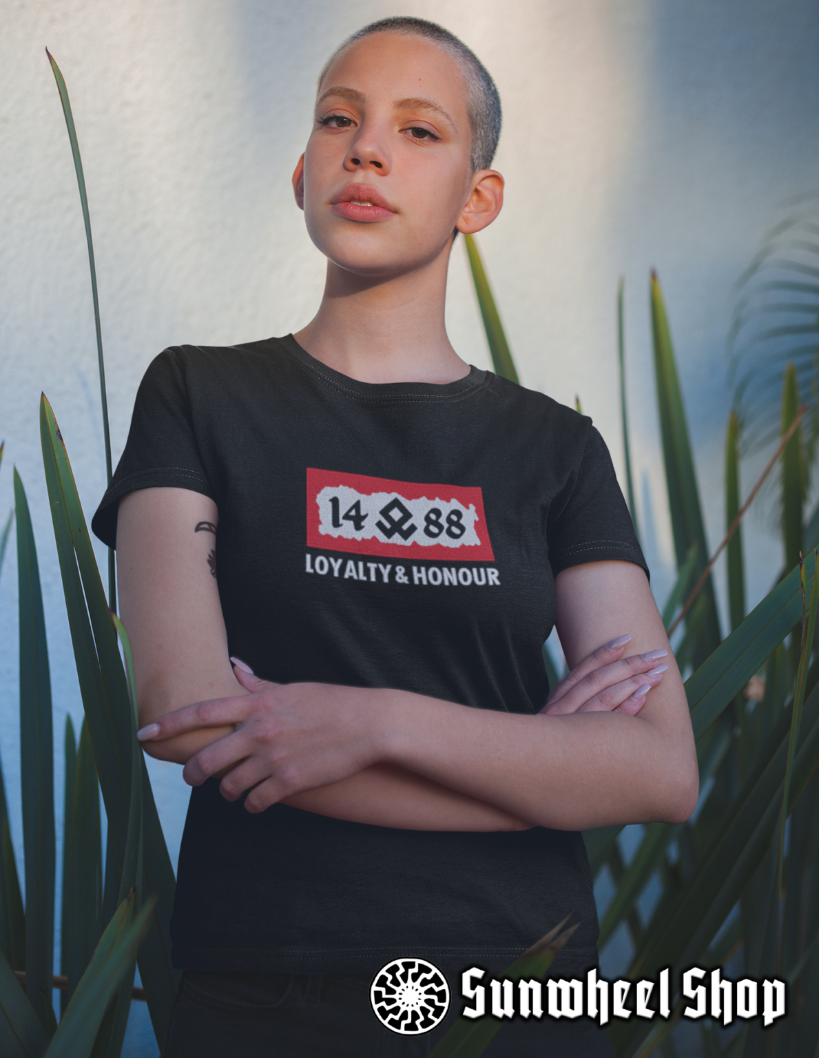 14 (ᛟ) 88 Embroidered T-Shirt – Sunwheel Shop