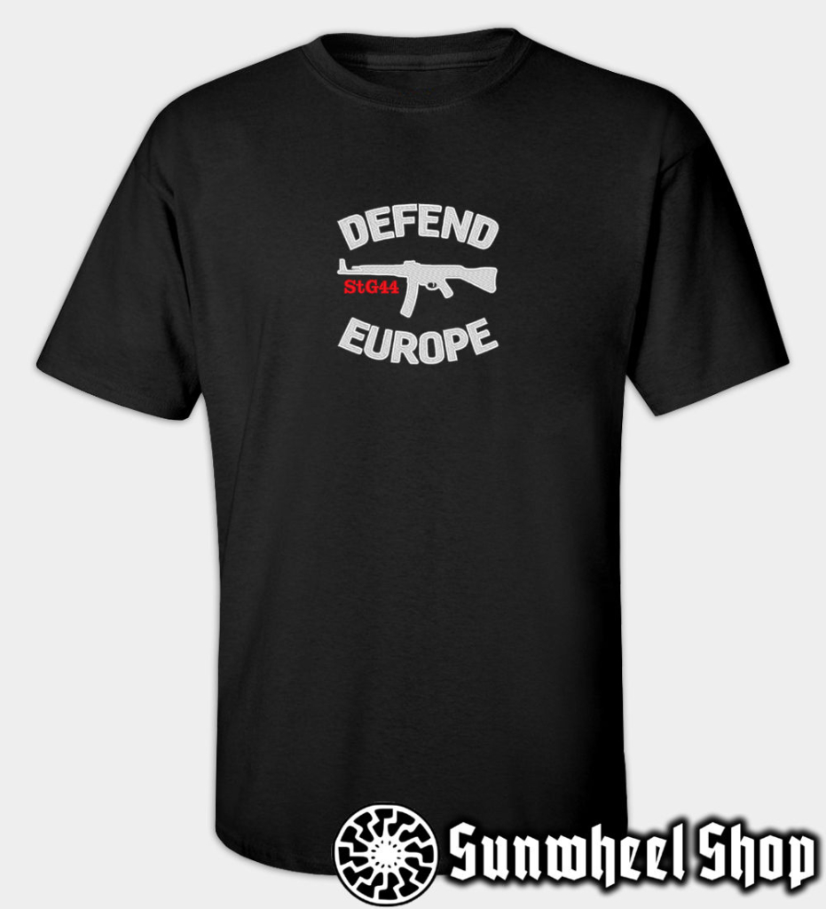 Defend Europe Embroidered T-Shirt – Sunwheel Shop