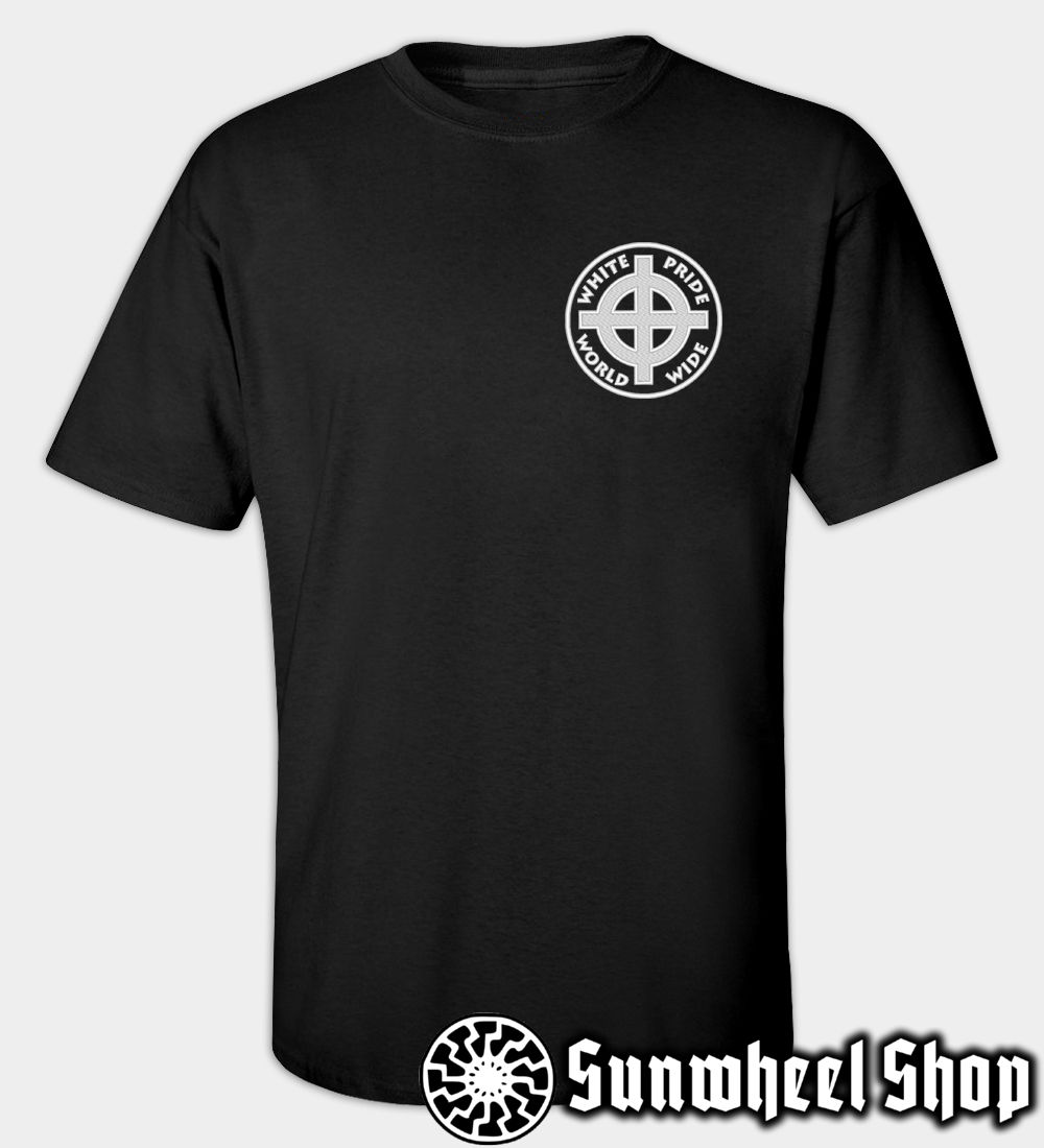 White Pride Embroidered T-Shirt – Sunwheel Shop