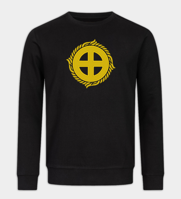 Sun Cross Embroidered Sweatshirt