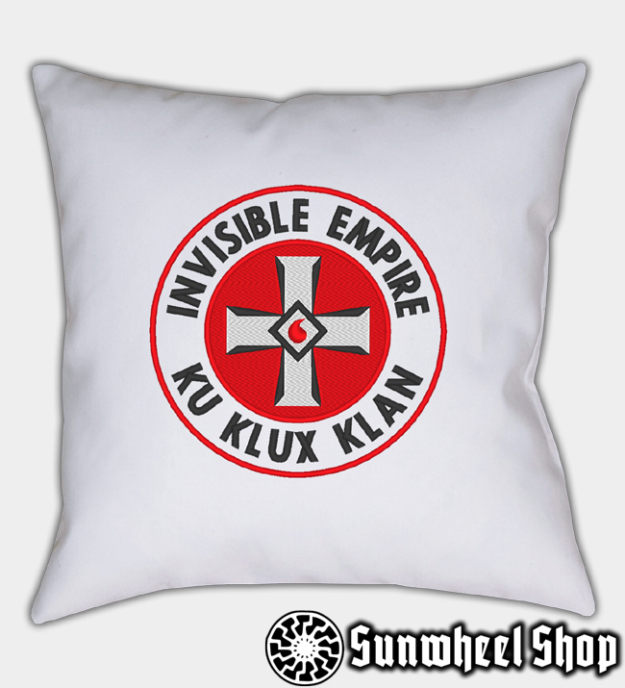 Invisible Empire Embroidered Throw Pillow Cover