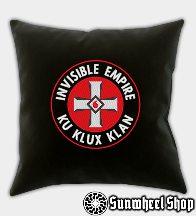 Invisible Empire Embroidered Throw Pillow Cover