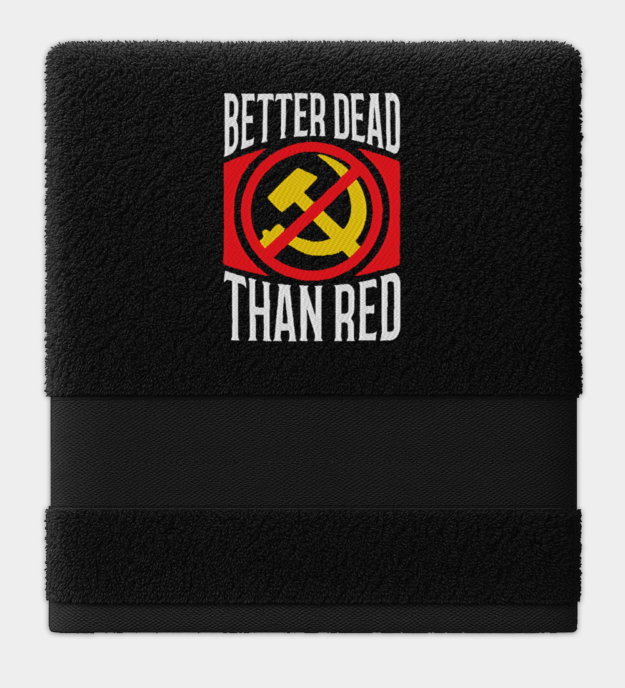 Anti-Communist Embroidered Towel