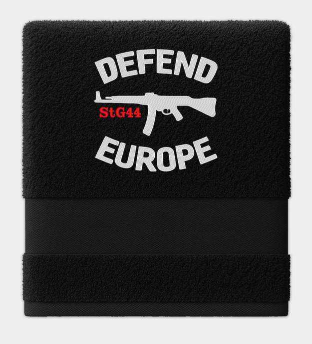 Defend Europe Embroidered Towel