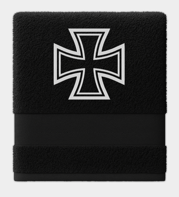 Iron Cross Embroidered Towel