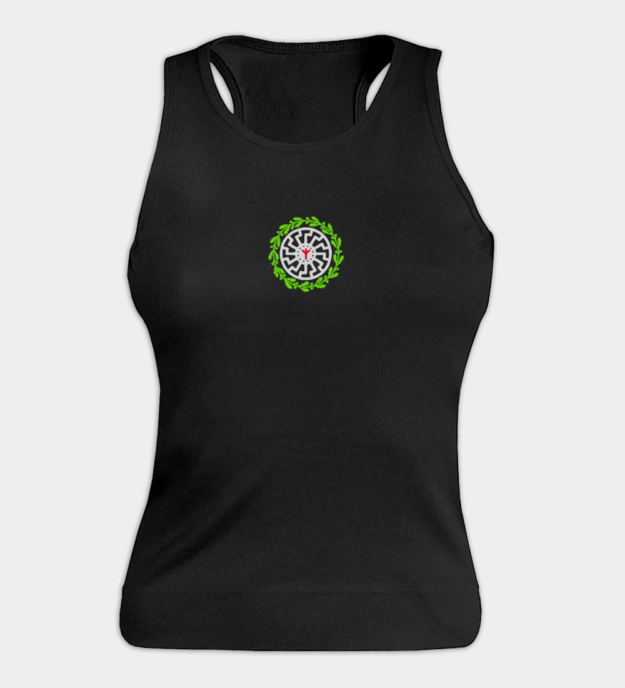 Algiz Sonnenrad Embroidered Women's Tank Top