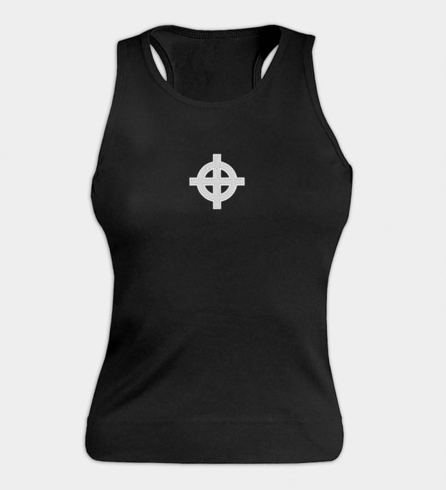 Celtic Cross Embroidered Women's Tank Top