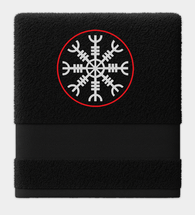 Ægishjálmur Embroidered Towel