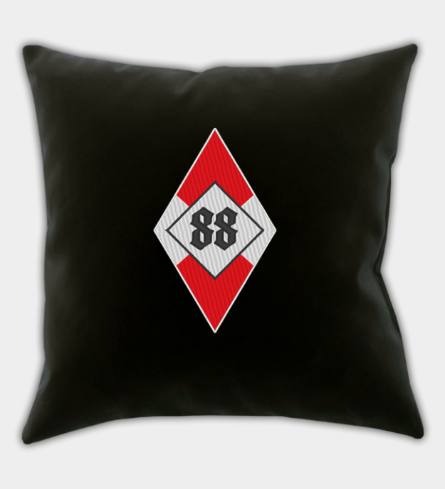 Hitlerjugend Insignia Embroidered Throw Pillow Cover