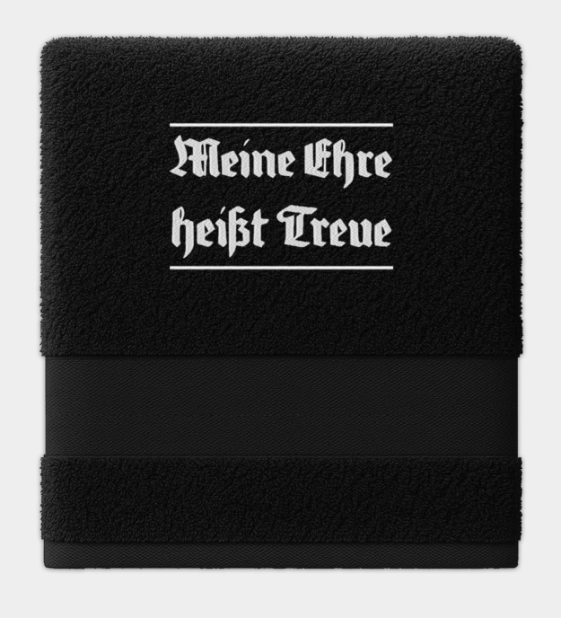 Meine Ehre Heißt Treue Embroidered Towel
