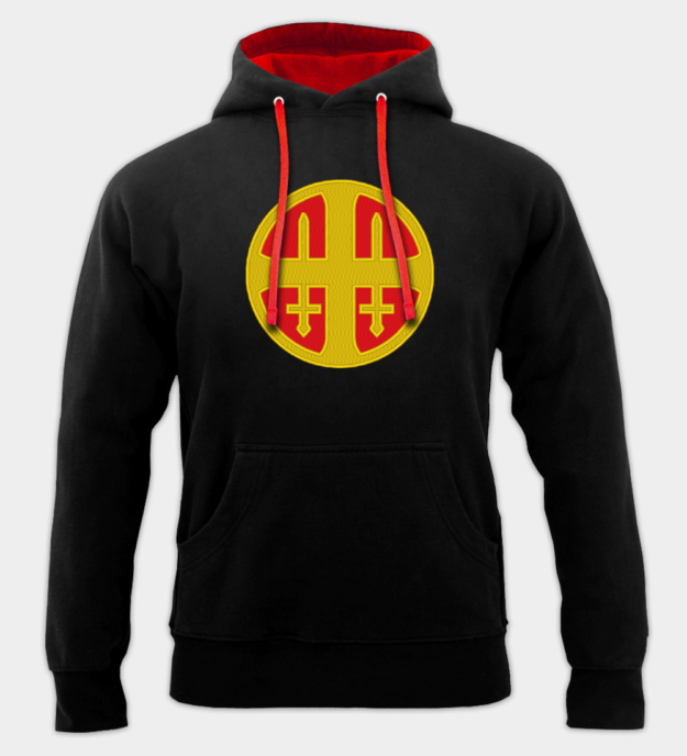 Nasjonal Samling Hirden Insignia Embroidered Hooded Sweatshirt