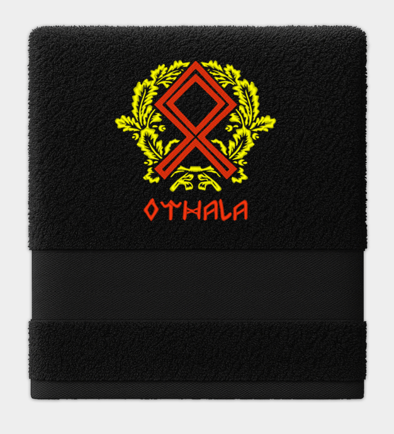 Othala Rune Embroidered Towel – Sunwheel Shop