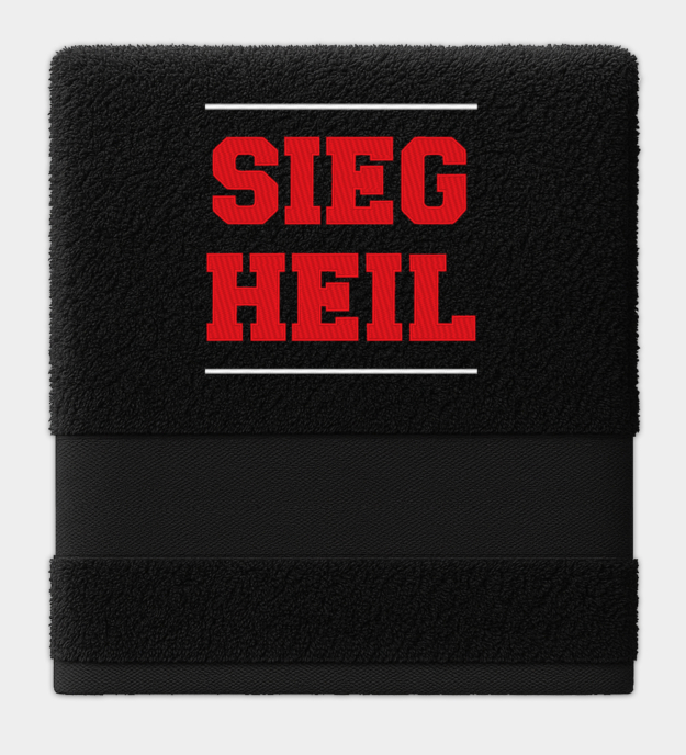 Sieg Heil Embroidered Towel
