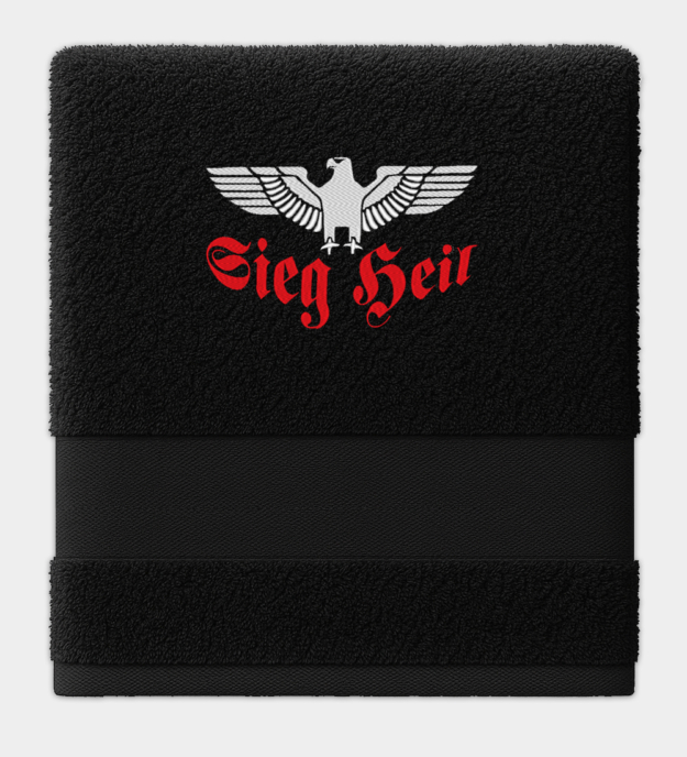 Sieg Heil Reichsadler Embroidered Towel