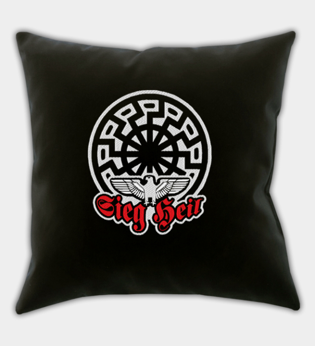 Sieg Heil Sonnenrad Embroidered Throw Pillow Cover