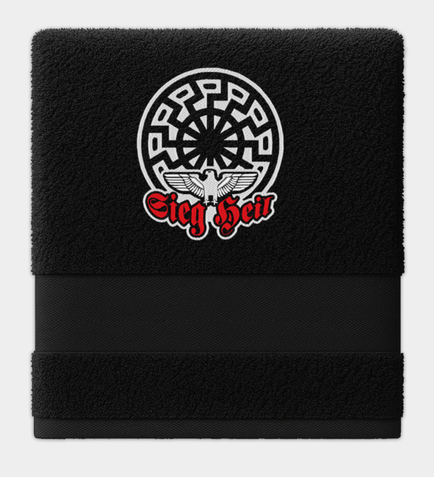 Sieg Heil Sonnenrad Embroidered Towel