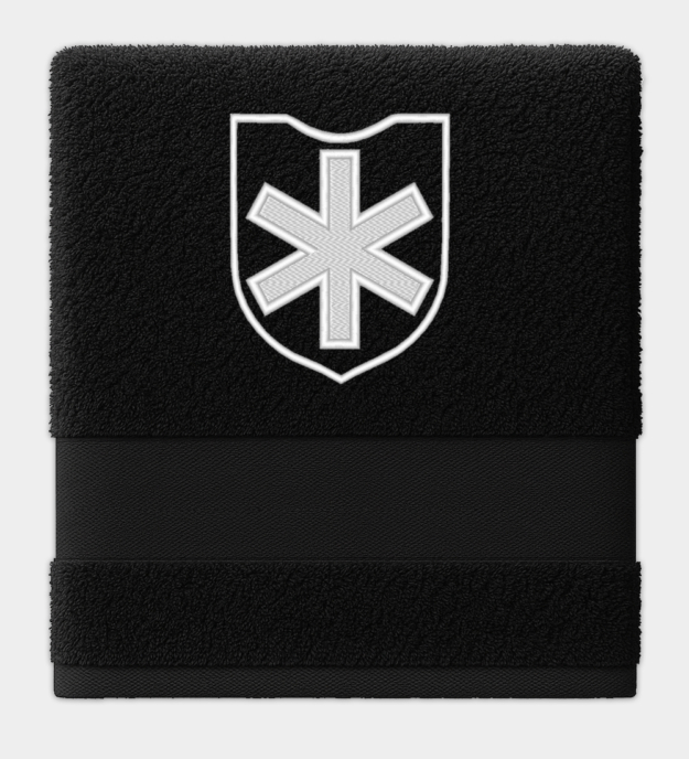 Waffen-SS Division Nord insignia hímzett törölköző