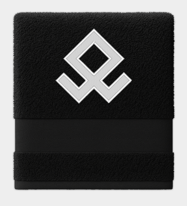 Olda Rune Embroidered Towel