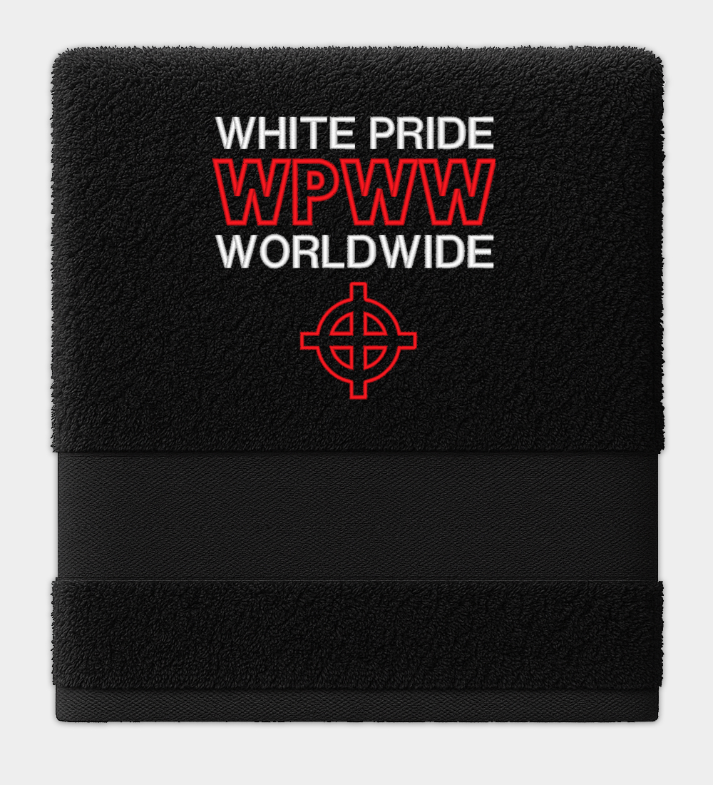 White Pride Worldwide Embroidered Towel White Pride Worldwide Embroidered Towel