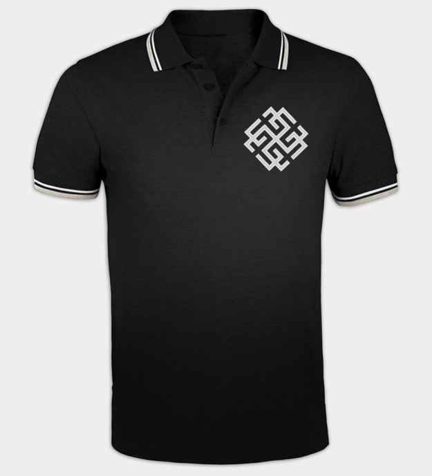 Svarozhich Symbol Embroidered Polo Shirt