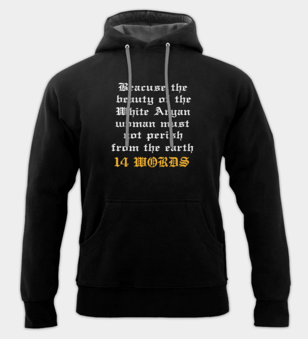 Fourteen Words Embroidered Hoodie