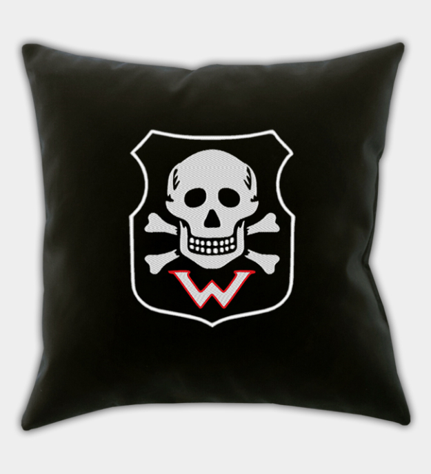 Freikorps der Wehrwolf Embroidered Throw Pillow Cover
