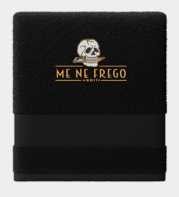 Me Ne Frego Embroidered Towel