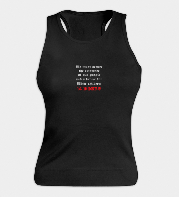 14 Words Embroidered Women's Tank Top