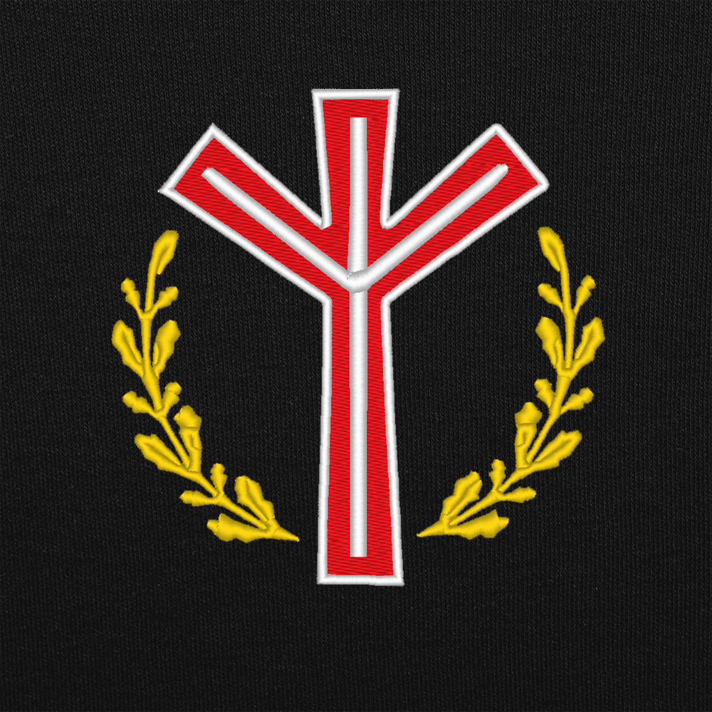 Algiz Life Rune Embroidered Pattern Algiz Life Rune Embroidered Pattern