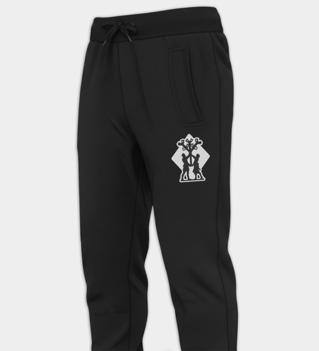 Algiz Motif Embroidered Jogger