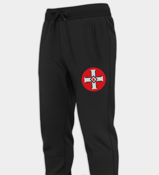 Blood Drop Cross Embroidered Jogger