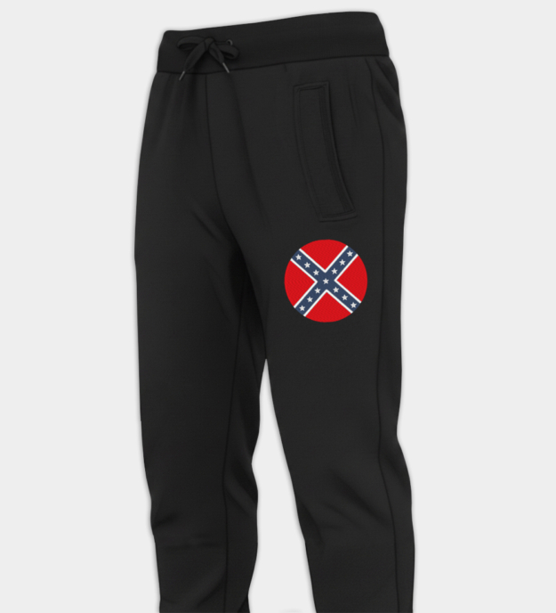 Confederate Flag Embroidered Jogger