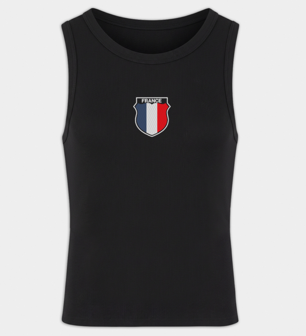 Legion of French Volunteers Against Bolshevism Insignia Embroidered Men's Tank Top