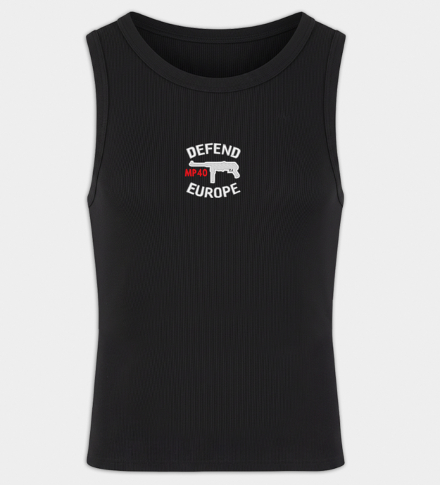Defend Europe Embroidered Men's Tank Top