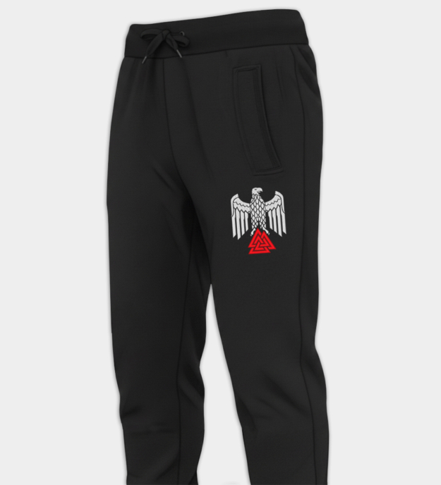 Odinist Eagle Embroidered Jogger