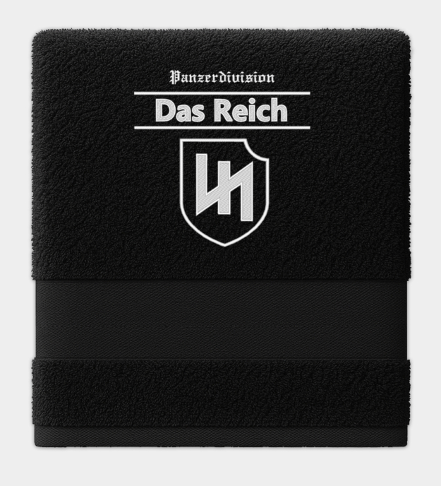 Panzerdivision Waffen-SS Das Reich Embroidered Black Towel