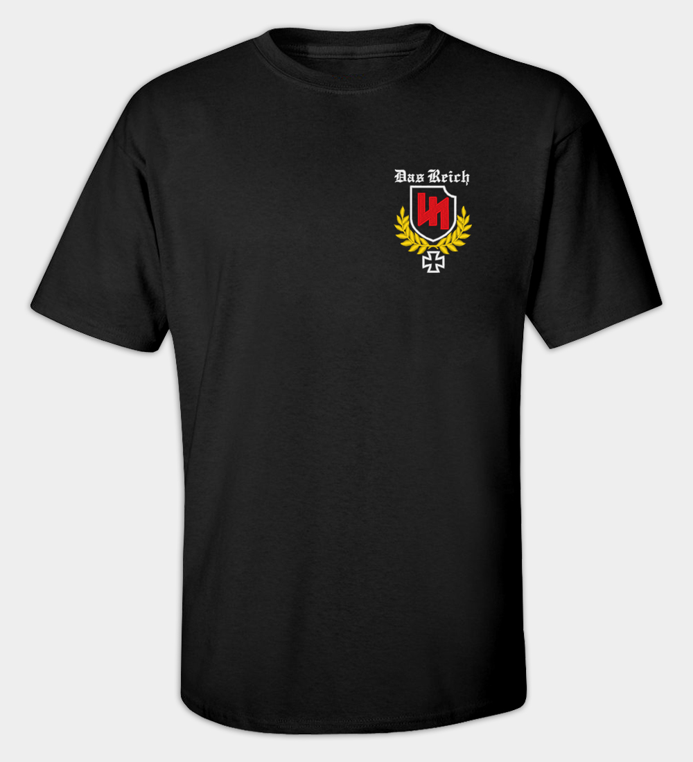 SS Das Reich Embroidered Crew Neck T-Shirt SS Das Reich Embroidered Crew Neck T-Shirt
