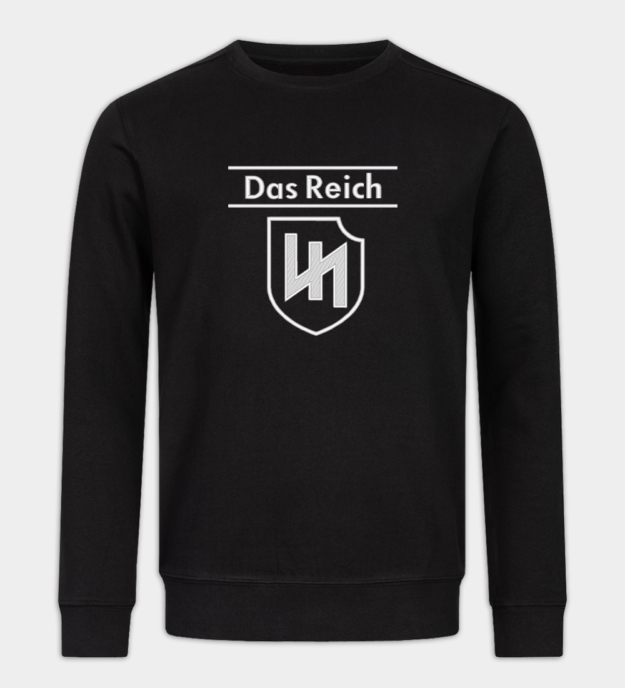 Panzerdivision Waffen-SS Das Reich Embroidered Crew Neck Sweatshirt