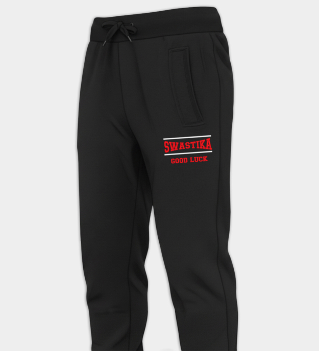 Swastika Embroidered Jogger