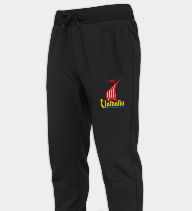 Valhalla Dragon Ship Embroidered Jogger