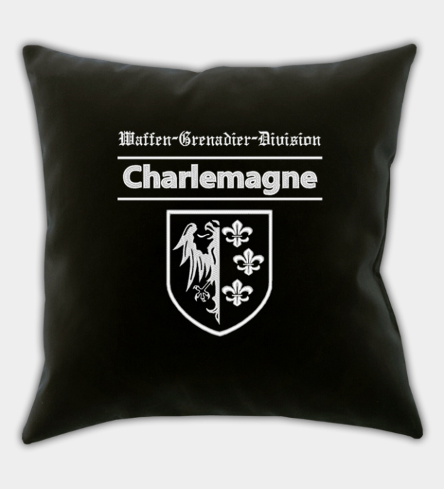 Waffen-SS Charlemagne Division Embroidered Throw Pillow Cover