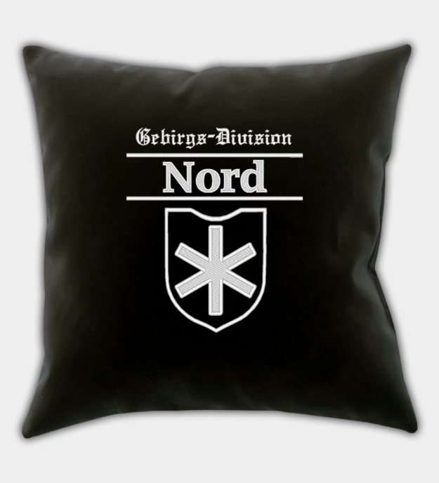 Waffen-SS Gebirgs Division Nord Embroidered Throw Pillow Cover