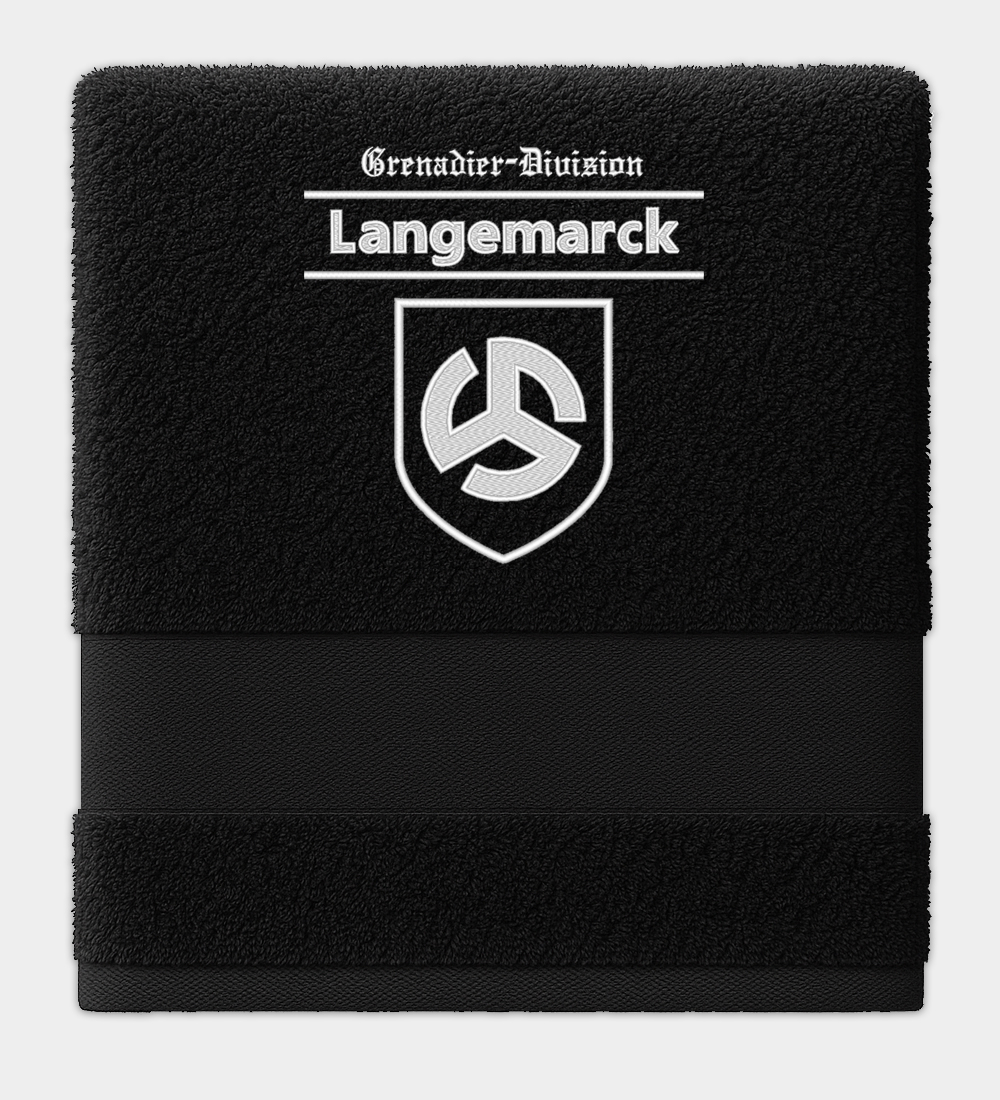 Waffen-SS Grenadier Division Langemarck Embroidered Black Towel Waffen-SS Grenadier Division Langemarck Embroidered Black Towel